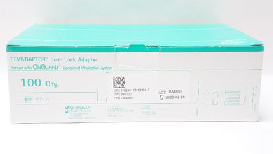 Simplvia 412114 Tevadaptor Luer Lock Adaptor (x) - Box of 100